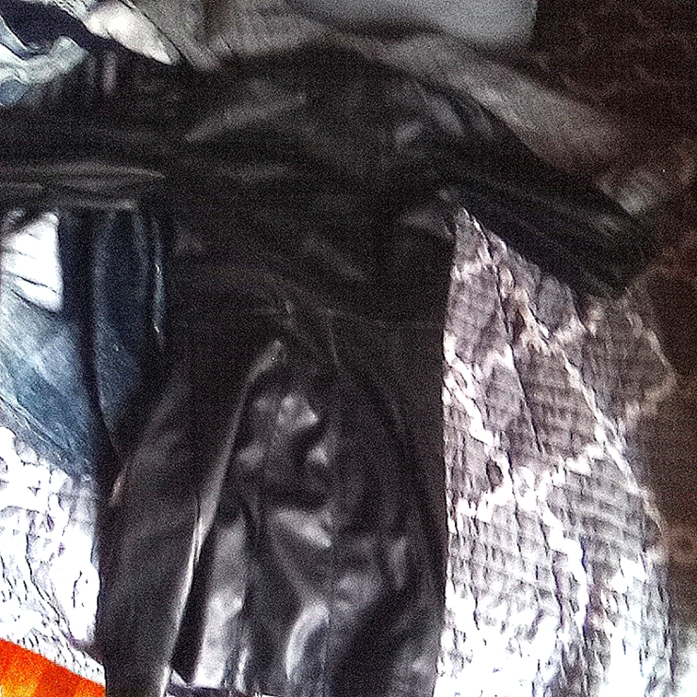 Black leather coat